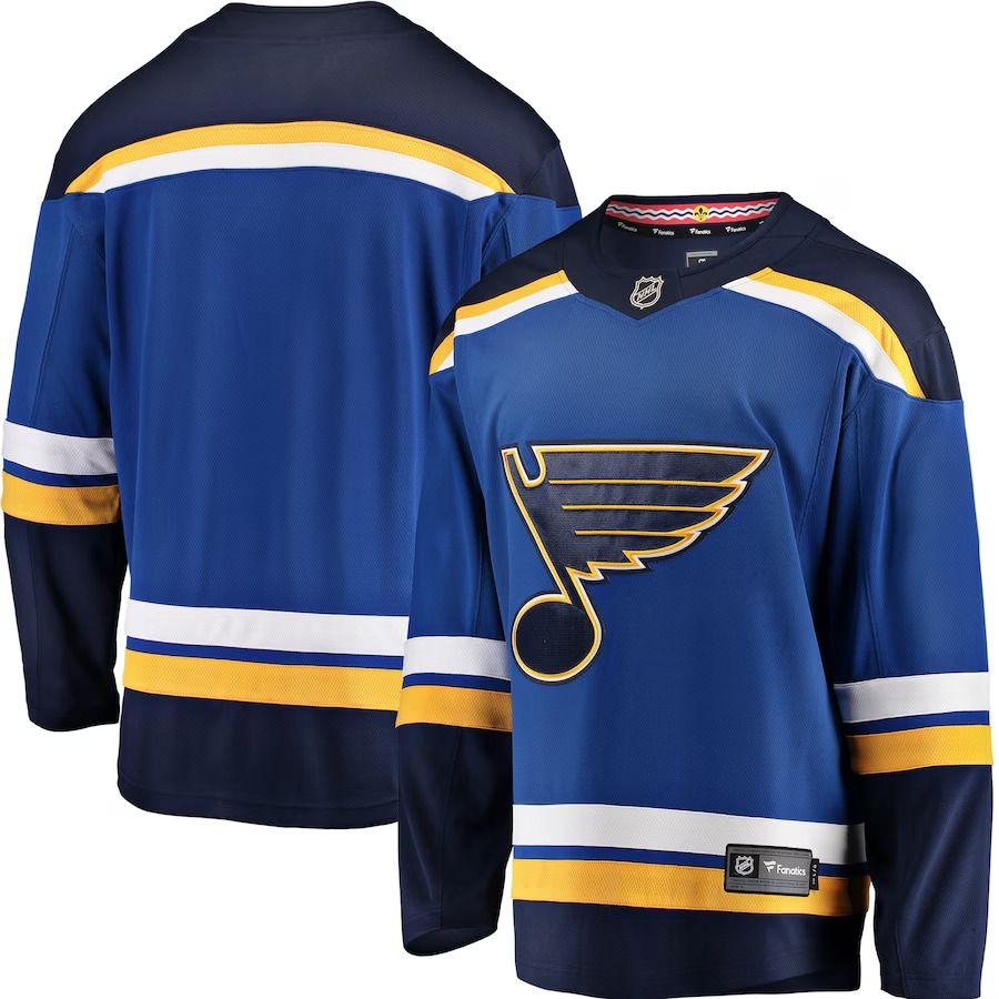 Men St. Louis Blues Fanatics Branded Blue Breakaway Home NHL Jersey